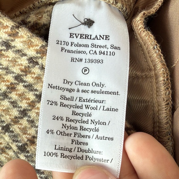 Everlane The Draper Women's Wool High Rise Wide Leg Trouser Pants - Picture 4 of 4